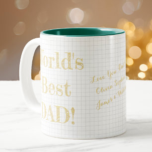 Tasse 2 Couleurs Meilleur Papa Noël Anniversaire Fête des Pères