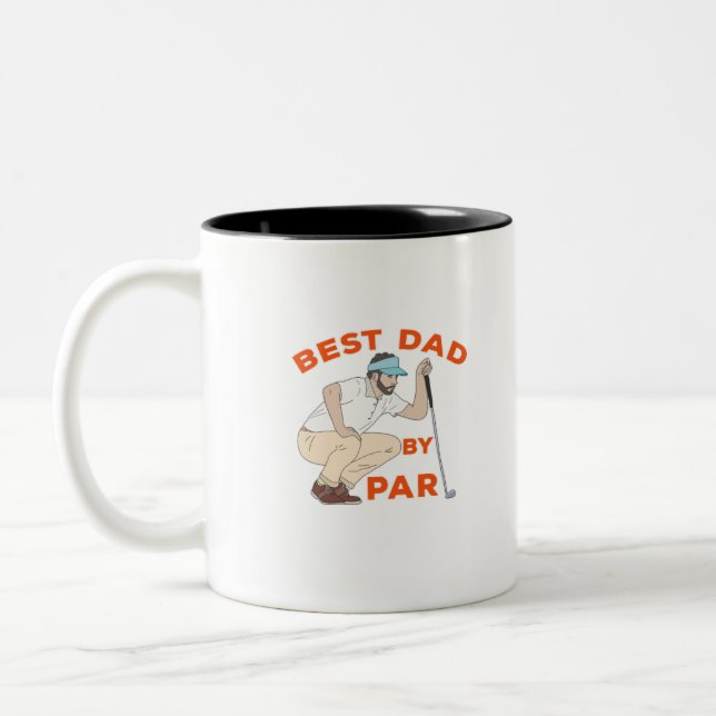 Tasse 2 Couleurs Meilleur papa par rapport (Gauche)