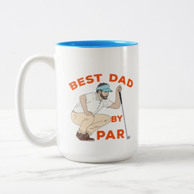 Tasse 2 Couleurs Meilleur papa par rapport (Gauche)