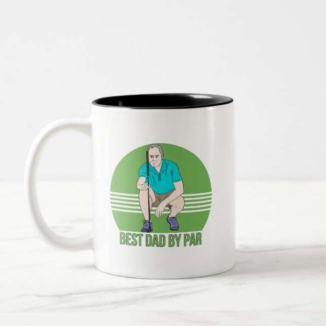 Tasse 2 Couleurs Meilleur papa par rapport (Gauche)