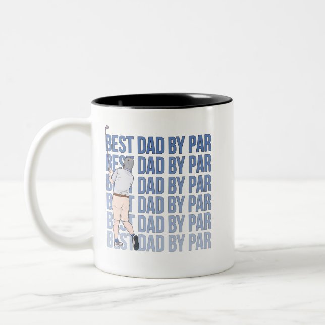 Tasse 2 Couleurs Meilleur papa par rapport (Gauche)