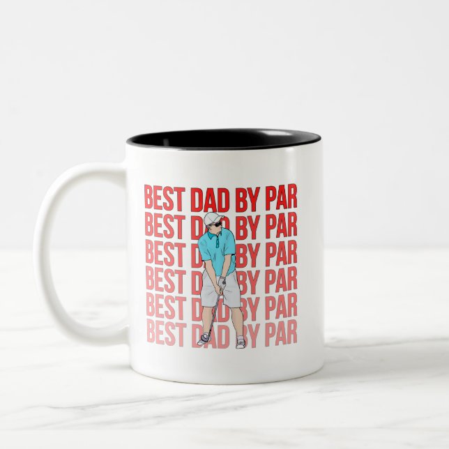 Tasse 2 Couleurs Meilleur papa par rapport (Gauche)