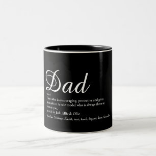 Tasse 2 Couleurs Meilleur Papa Père Ever Définition Script