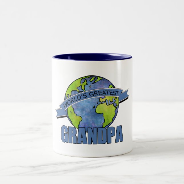 Tasse 2 Couleurs Meilleur Papi du Monde (Centre)