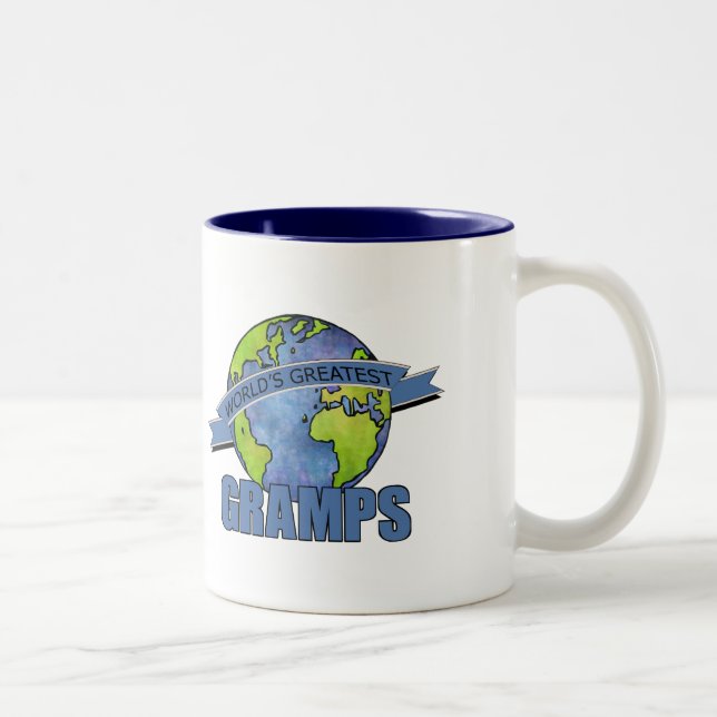 Tasse 2 Couleurs Meilleur Papi du Monde (Droit)