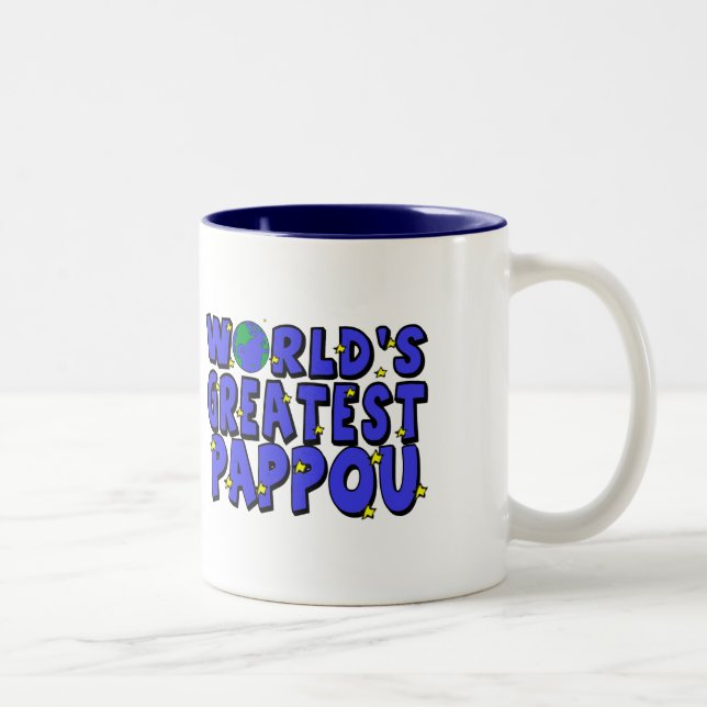 Tasse 2 Couleurs Meilleur Pappou du monde (Droit)