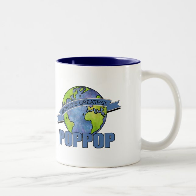 Tasse 2 Couleurs Meilleur Papy du Monde (Droit)