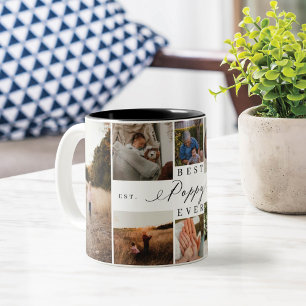 Tasse 2 Couleurs Meilleur Pavot Jamais Élégant Script 8 Photo Colla