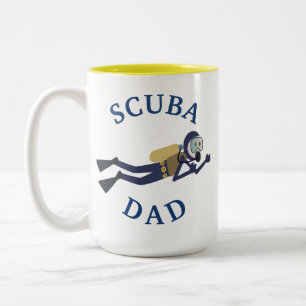Tasse 2 Couleurs Meilleur "PÈRE DE SCUBA" Jamais ! Fête des pères
