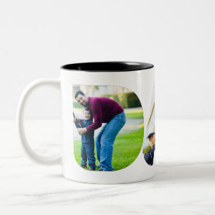 Tasse 2 Couleurs Meilleur Père Jamais. Bonne première fête des père