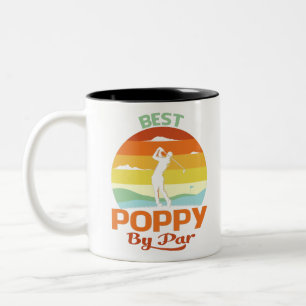 Tasse 2 Couleurs Meilleur Poppy By Par Fête des pères Golf Chemis