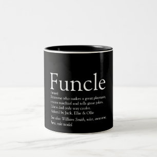 Tasse 2 Couleurs Meilleur tonton funky du monde Définition moderne