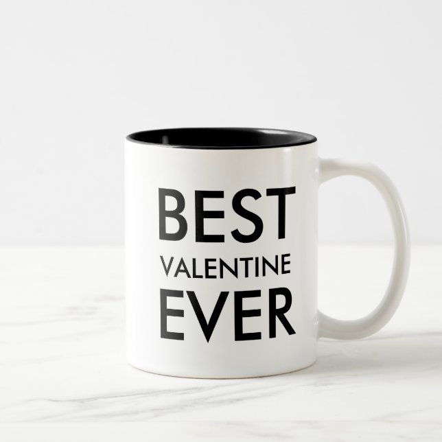 Tasse 2 Couleurs Meilleur Valententine jamais | Cadeau pour personn (Droit)