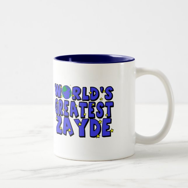 Tasse 2 Couleurs Meilleur Zayde du monde (Droit)