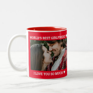 Tasse 2 Couleurs Meilleure amie Valentine's Day Personnalisé Noms d
