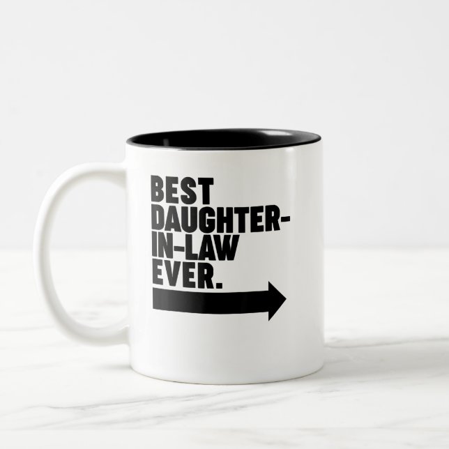 Tasse 2 Couleurs Meilleure belle-fille jamais (Gauche)