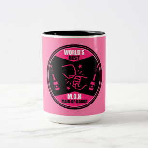 Tasse 2 Couleurs Meilleure femme d'honneur du monde