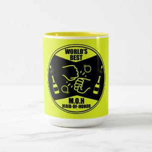 Tasse 2 Couleurs Meilleure femme d'honneur du monde