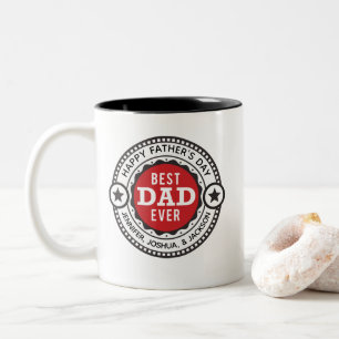 Tasse 2 Couleurs Meilleure Fête des pères papa jamais