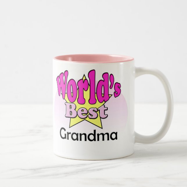 Tasse 2 Couleurs Meilleure grand-mère du monde (Droit)