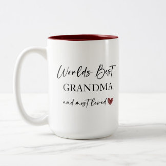 Tasse 2 Couleurs Meilleure grand-mère et cadeau photo le plus aimé