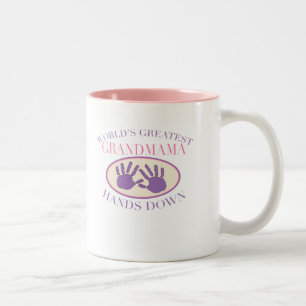 Tasse 2 Couleurs Meilleure grand-mère haut la main T-shirt