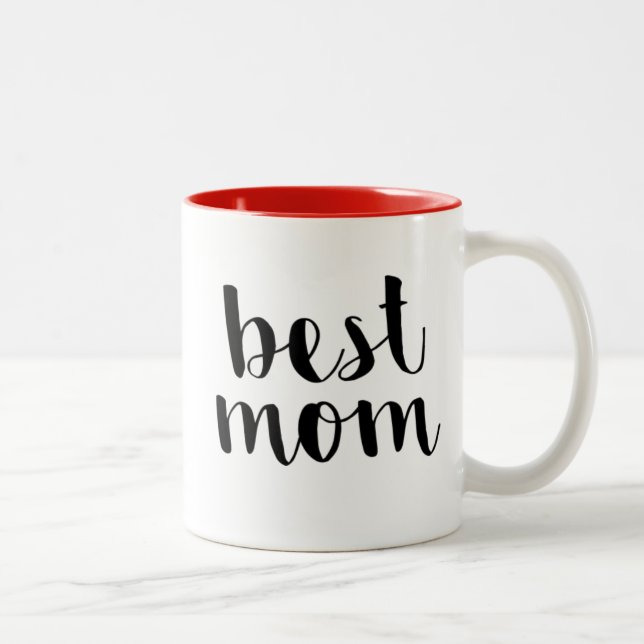 Tasse 2 Couleurs Meilleure maman (Droit)