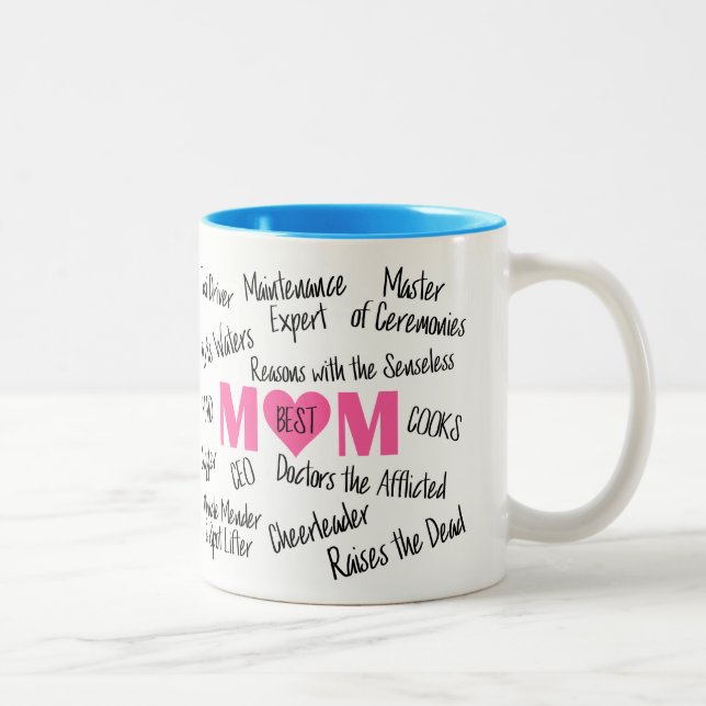 Tasse 2 Couleurs Meilleure Maman - Absolument IRREMPLAÇABLE ! (Droit)