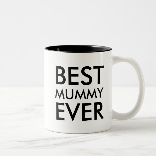 Tasse 2 Couleurs Meilleure maman | Cadeau de la Saint-Valentin (Droit)