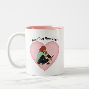 Tasse 2 Couleurs Meilleure Maman de Chien de Tous les Temps Beagle
