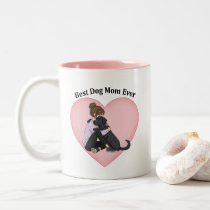 Tasse 2 Couleurs Meilleure Maman de Chien Labrador Noir Incroyable