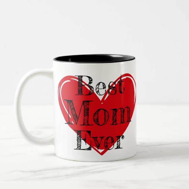 Tasse 2 Couleurs Meilleure Maman de tous les temps (Gauche)