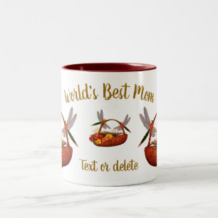 Tasse 2 Couleurs Meilleure maman Dragonflies Panier à fleurs Person