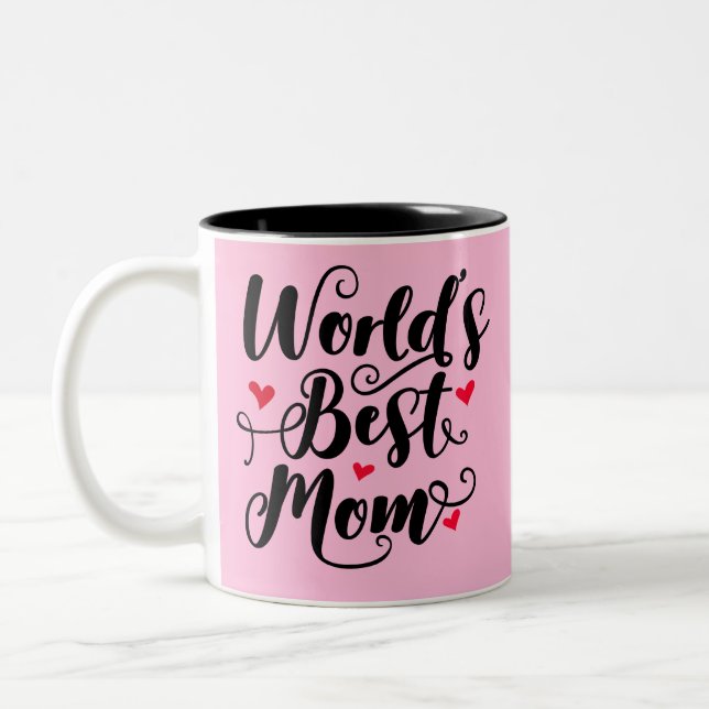 Tasse 2 Couleurs Meilleure maman du monde (Gauche)