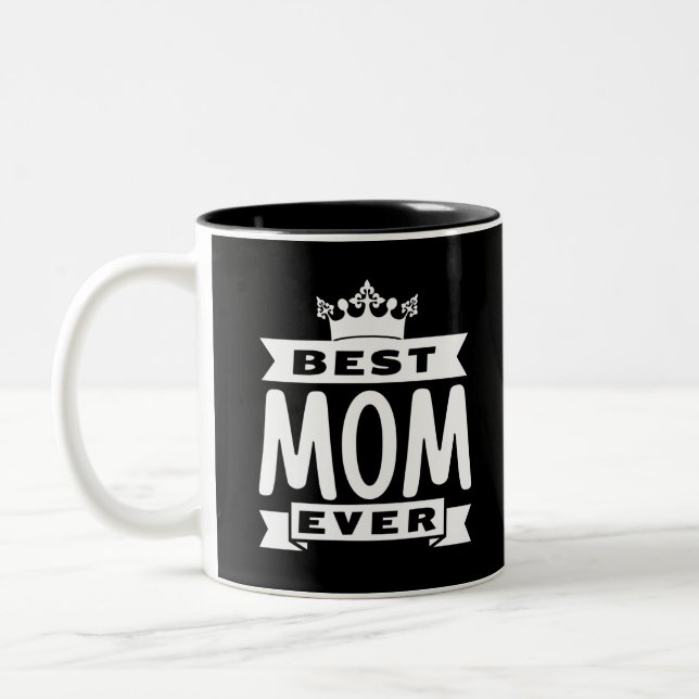 Tasse 2 Couleurs Meilleure Maman Ever (Gauche)