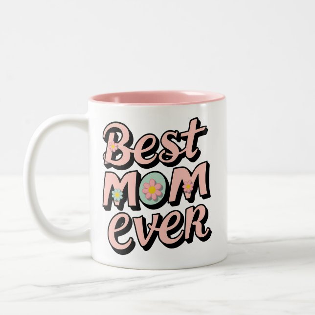 Tasse 2 Couleurs Meilleure maman jamais (Gauche)
