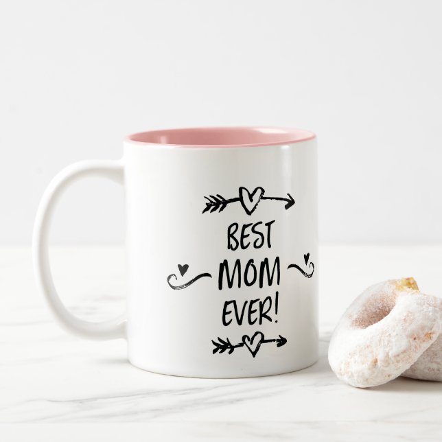 Tasse 2 Couleurs Meilleure maman jamais (Avec donut)
