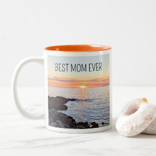 Tasse 2 Couleurs Meilleure maman jamais du lever au coucher du sole