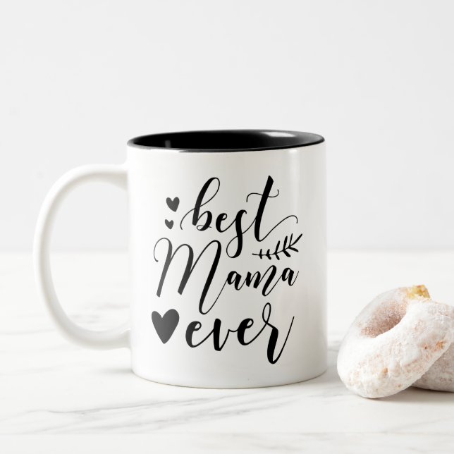 Tasse 2 Couleurs Meilleure maman jamais musquée (Avec donut)