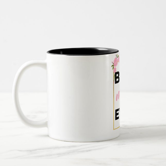 Tasse 2 Couleurs Meilleure maman jamais noire (Gauche)