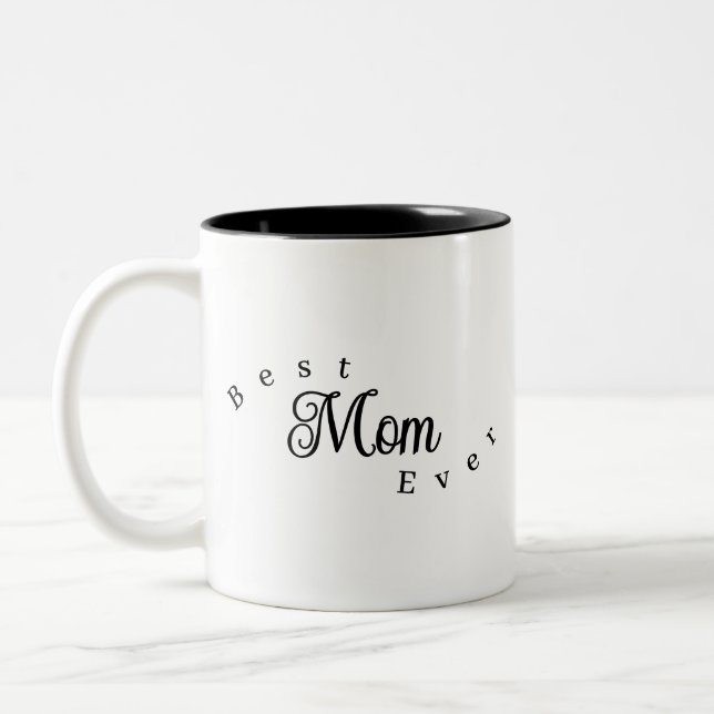 Tasse 2 Couleurs Meilleure Maman Moderne Simple (Gauche)