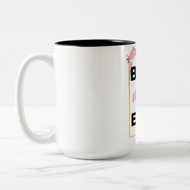 Tasse 2 Couleurs Meilleure maman noire (Gauche)