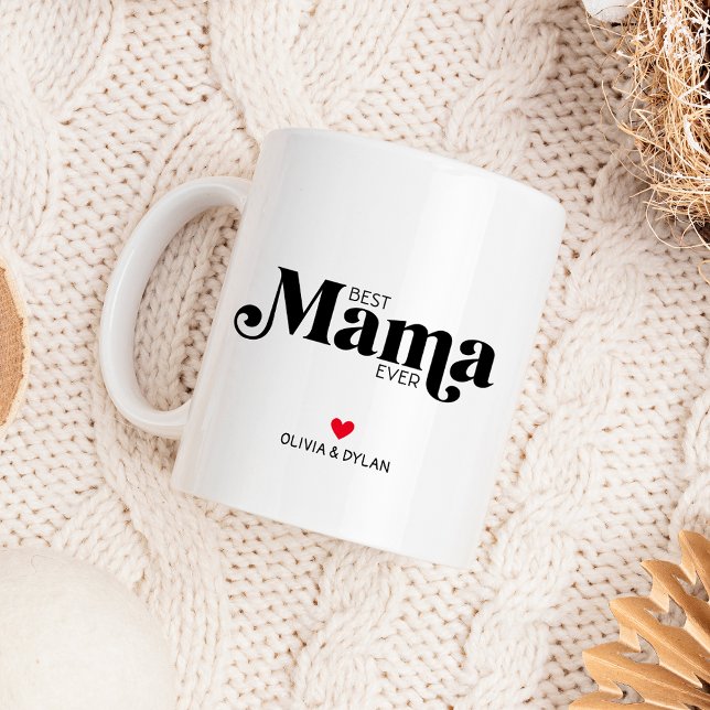 Tasse 2 Couleurs Meilleure Maman Personnalisée (Créateur téléchargé)