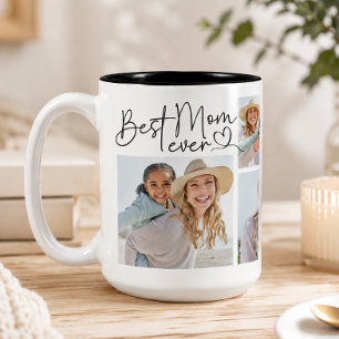 Tasse 2 Couleurs Meilleure Maman Personnalisée avec Photo