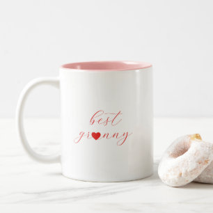 Tasse 2 Couleurs Meilleure Mamie, Cadeau de grand-mère, Moderne