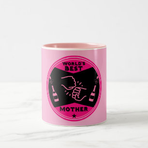 Tasse 2 Couleurs Meilleure mère du monde rose original