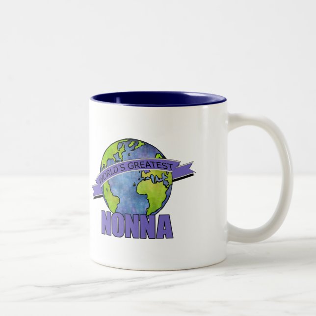 Tasse 2 Couleurs Meilleure Nonna du Monde (Droit)
