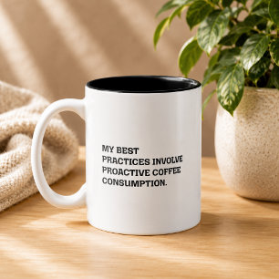 Tasse 2 Couleurs Meilleures pratiques Consommation proactive de caf