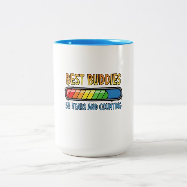 Tasse 2 Couleurs Meilleurs amis 50 ans et plus (Centre)