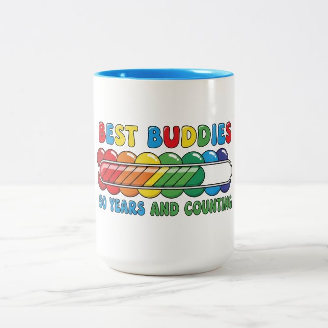 Tasse 2 Couleurs Meilleurs amis 50 ans et plus (Centre)